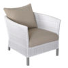 Fauteuil THYME White-Taupe OCEO