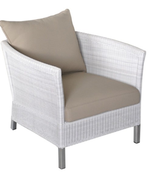 Fauteuil THYME White-Taupe OCEO