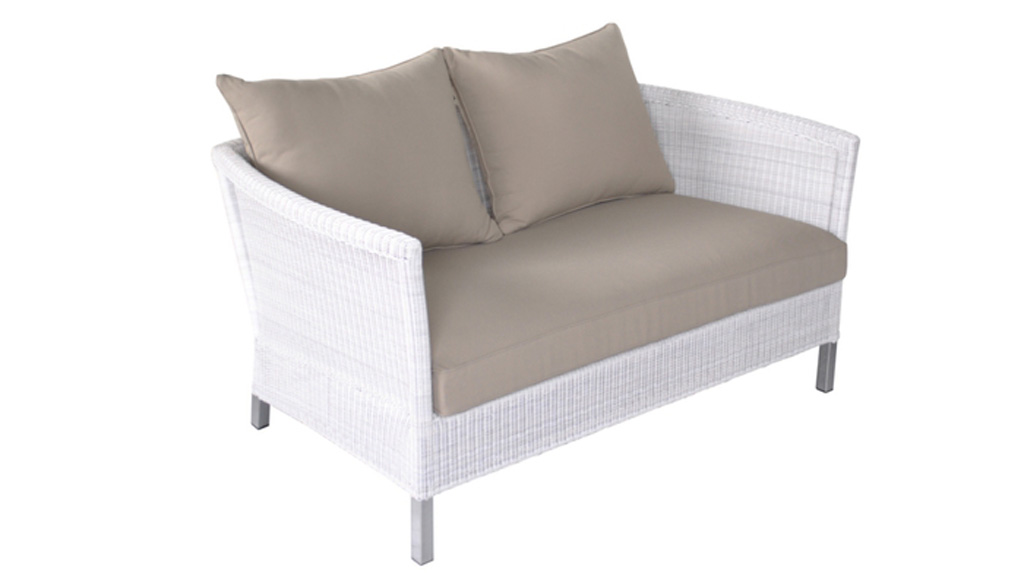 Canapé 2 pl White-Taupe