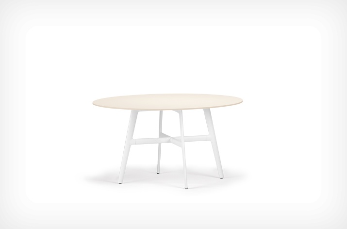 TABLE ronde SEAX DEDON blanche