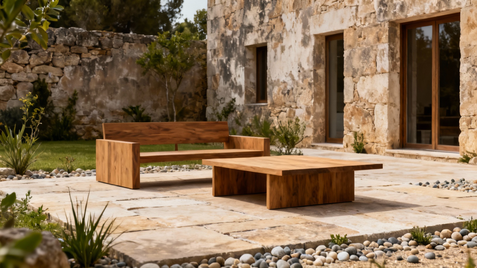 Comment assortir son mobilier de jardin avec une maison en pierre ?