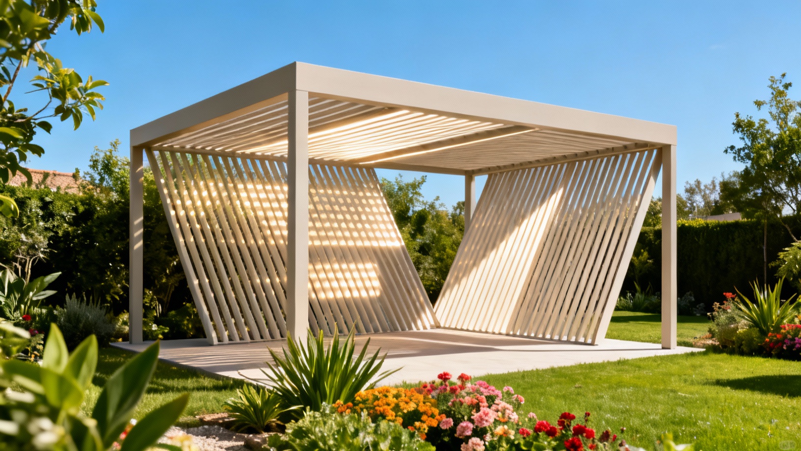 Comment orienter les lames d'une pergola bioclimatique selon les saisons ?