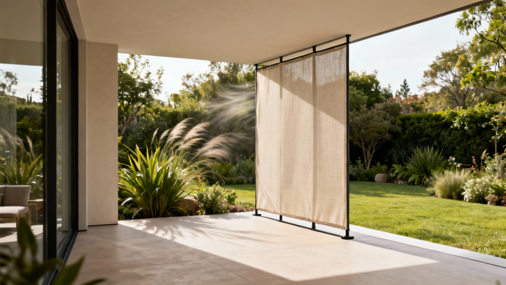 Comment protéger sa terrasse du vent sans perdre la vue sur le jardin ?